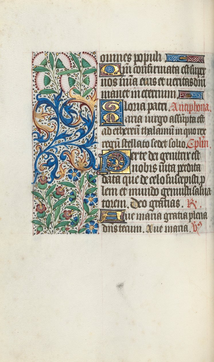 Órakönyv Rouen használata: fol. 60V, c. 1470. alkotó: Master of the Geneva Latini
