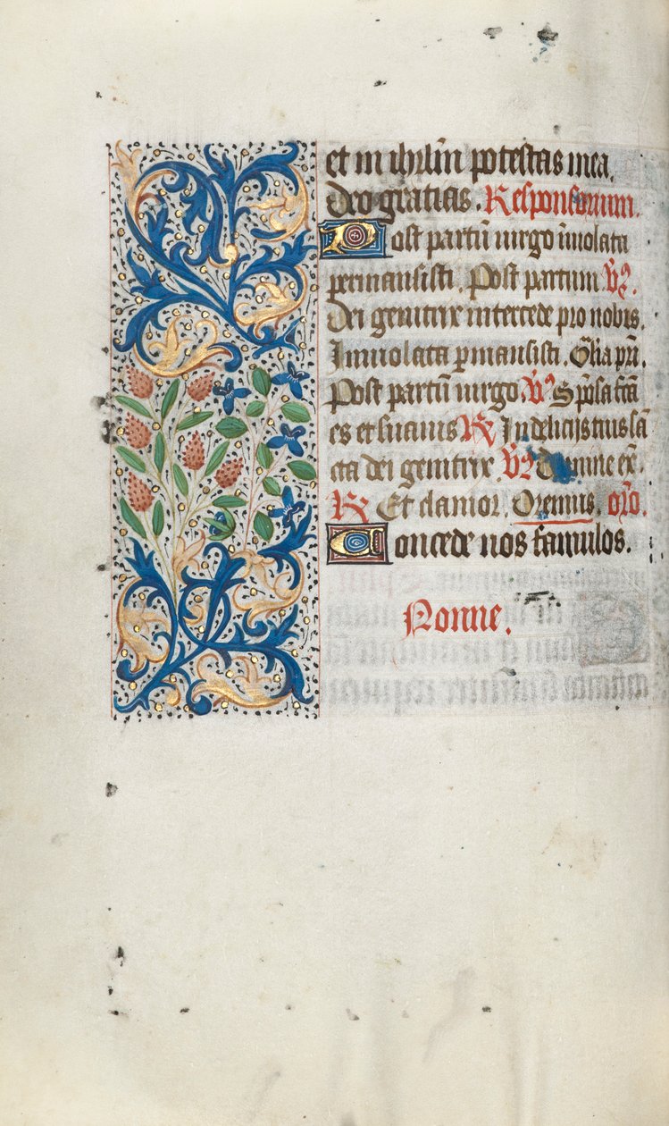 Órakönyv Rouen használata: fol. 66v, c. 1470. alkotó: Master of the Geneva Latini