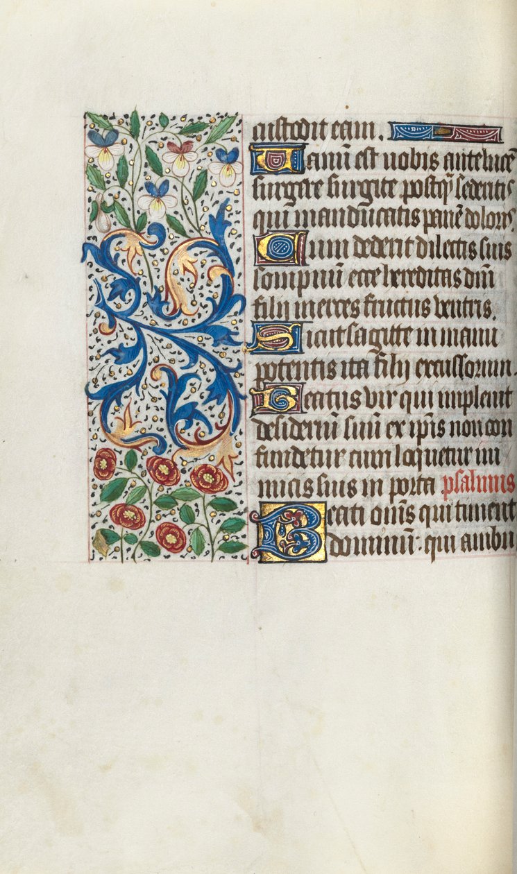 Órakönyv Rouen használata: fol. 68V, c. 1470. alkotó: Master of the Geneva Latini