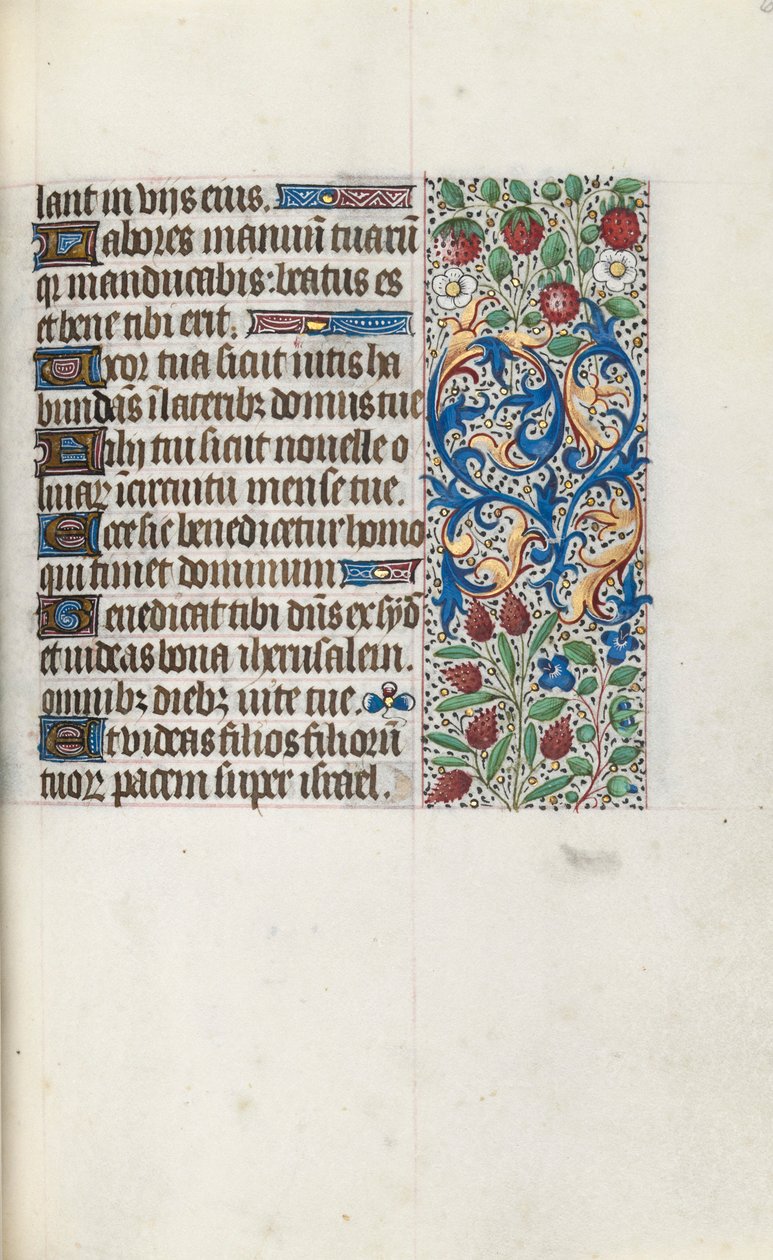Órakönyv Rouen használata: fol. 69r, c. 1470. alkotó: Master of the Geneva Latini