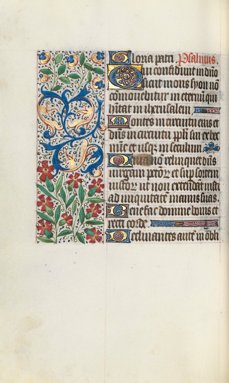 Órakönyv Rouen használata: fol. 71v, c. 1470. alkotó: Master of the Geneva Latini