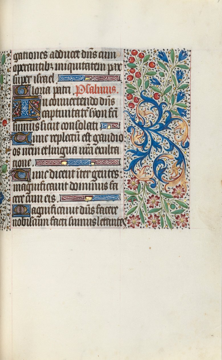 Órakönyv Rouen használata: fol. 72r, c. 1470. alkotó: Master of the Geneva Latini