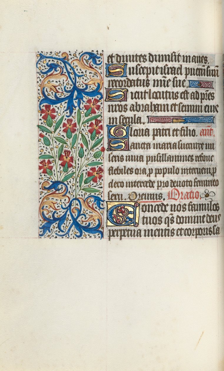 Órakönyv Rouen használata: fol. 74v, c. 1470. alkotó: Master of the Geneva Latini