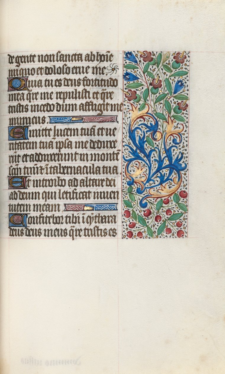 Órakönyv Rouen használata: fol. 76r, c. 1470. alkotó: Master of the Geneva Latini