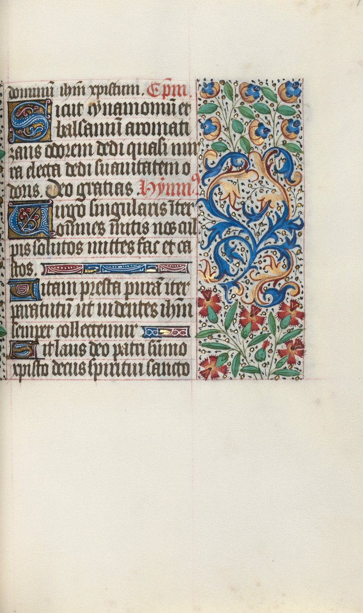 Órakönyv Rouen használata: fol. 78r, c. 1470. alkotó: Master of the Geneva Latini