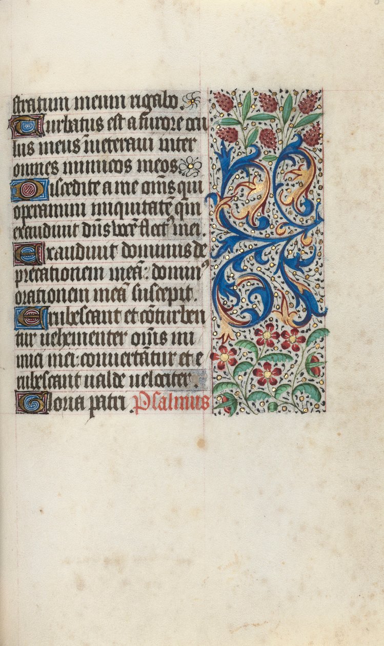 Órakönyv Rouen használata: fol. 81r, c. 1470. alkotó: Master of the Geneva Latini
