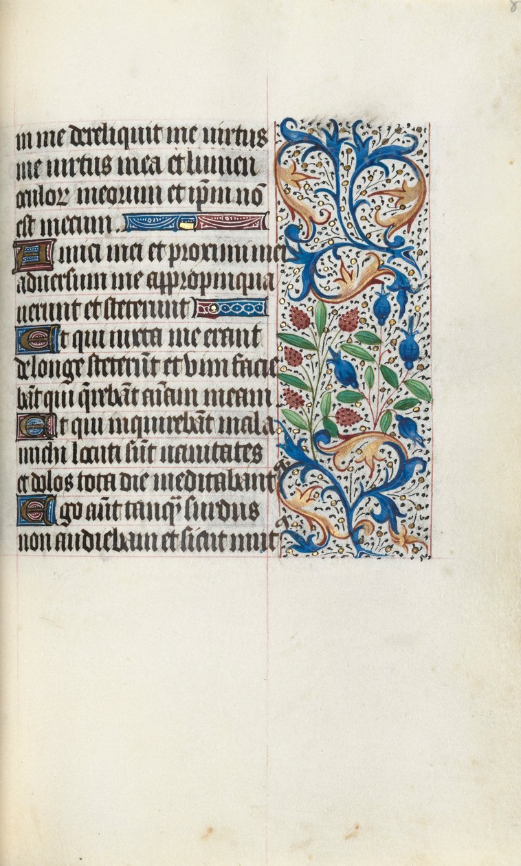 Órakönyv Rouen használata: fol. 84r, c. 1470. alkotó: Master of the Geneva Latini