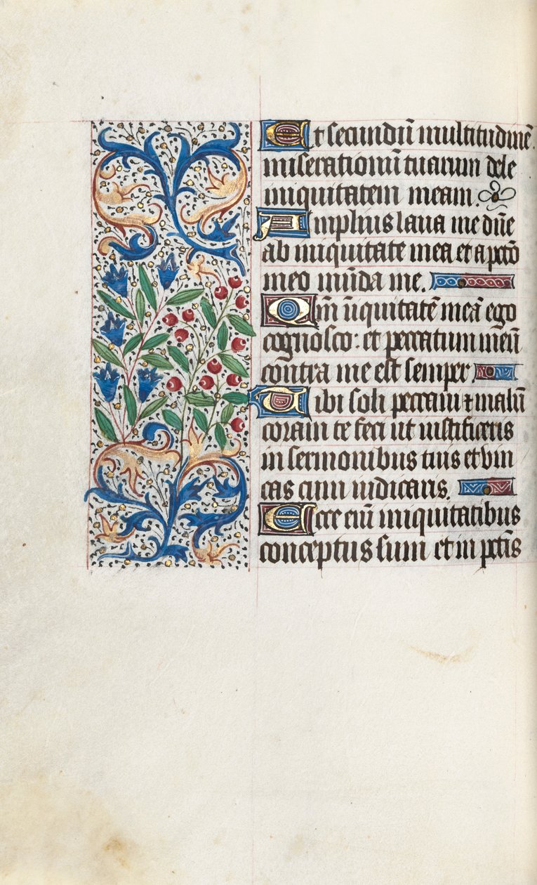 Órakönyv Rouen használata: fol. 85V, c. 1470. alkotó: Master of the Geneva Latini