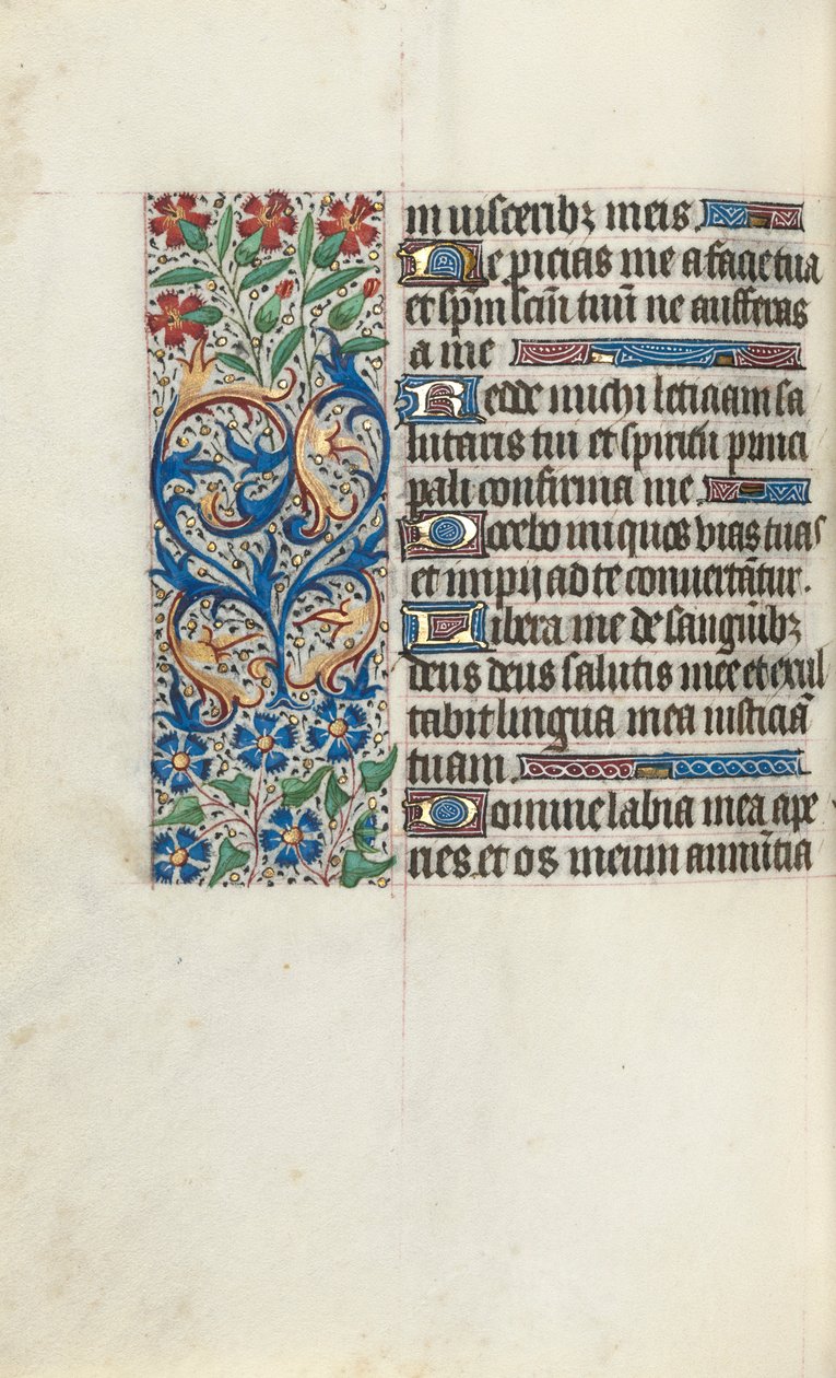 Órakönyv Rouen használata: fol. 86v, c. 1470. alkotó: Master of the Geneva Latini