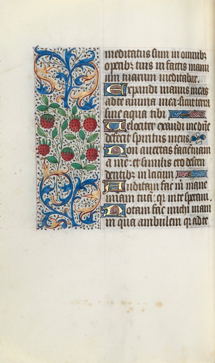 Órakönyv Rouen használata: fol. 91v, c. 1470. alkotó: Master of the Geneva Latini