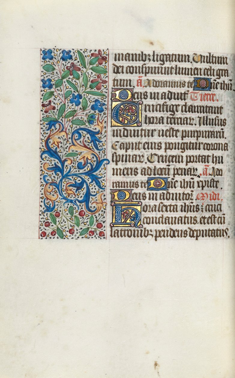 Órakönyv Rouen használata: fol. 97v, c. 1470. alkotó: Master of the Geneva Latini