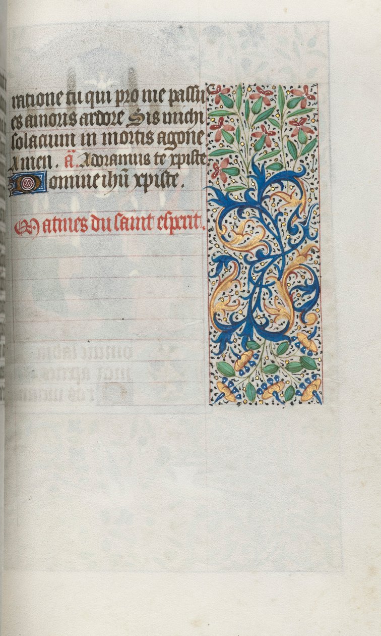 Órakönyv Rouen használata: fol. 99r, c. 1470. alkotó: Master of the Geneva Latini