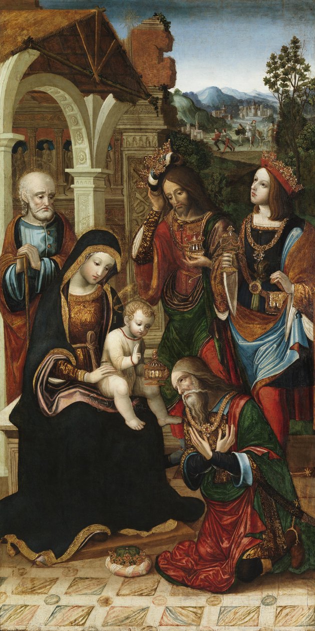 A mágusok imádása, 1503-1010 körül (olaj, tábla) alkotó: Master of the Glasgow Adoration