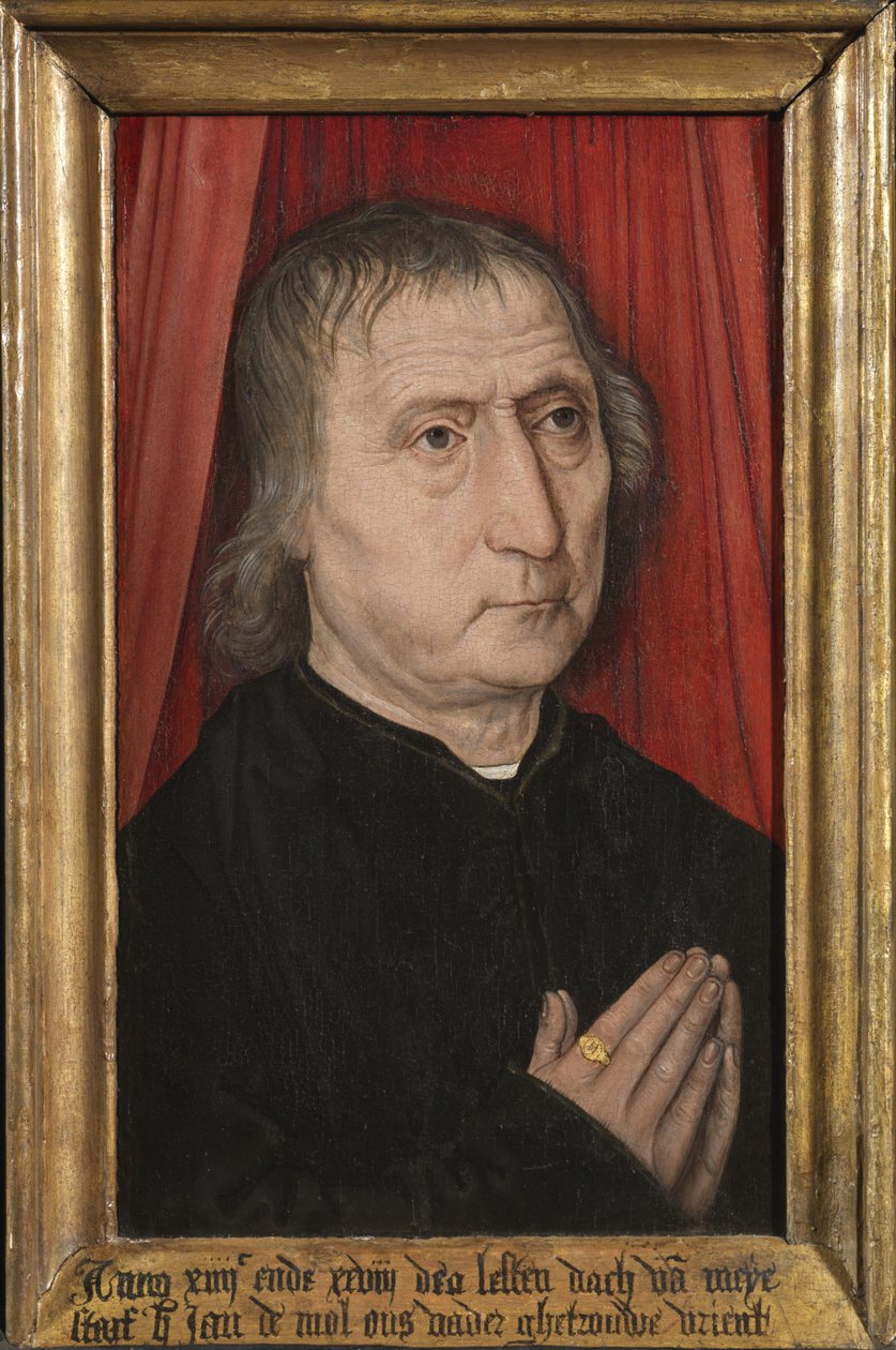 Jan de Mol portréja, 1485 körül (olaj, tábla) alkotó: Master of the Guild of Saint George at Malines
