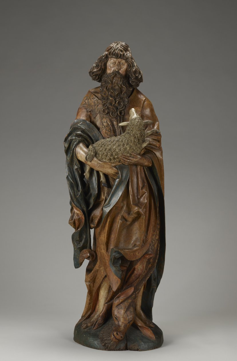 Keresztelő Szent János, 1515 körül (részben polikróm hársfa) alkotó: Master of the Harburger Altar