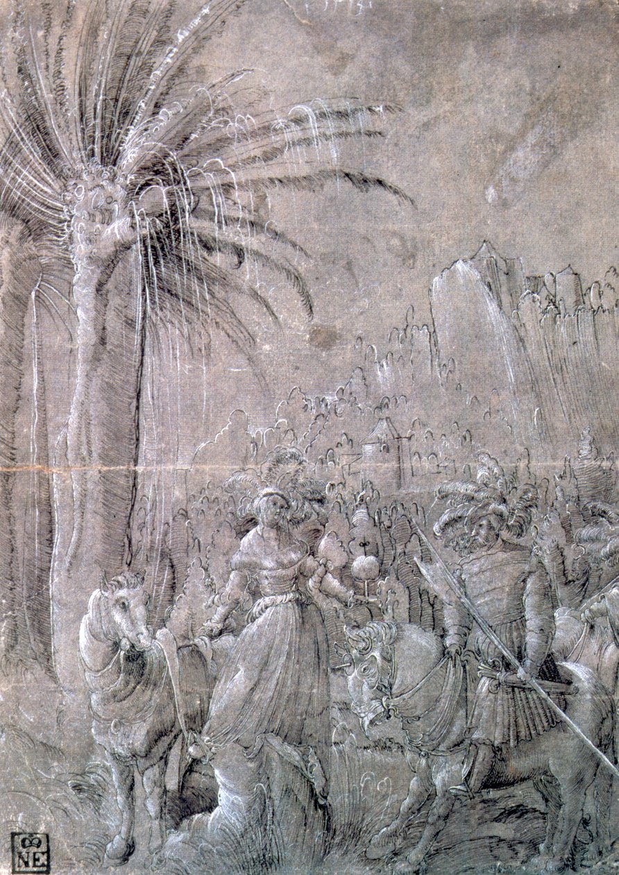 „Dávid és Abigail”, 16. század eleje alkotó: Master of the Historia of Frederici