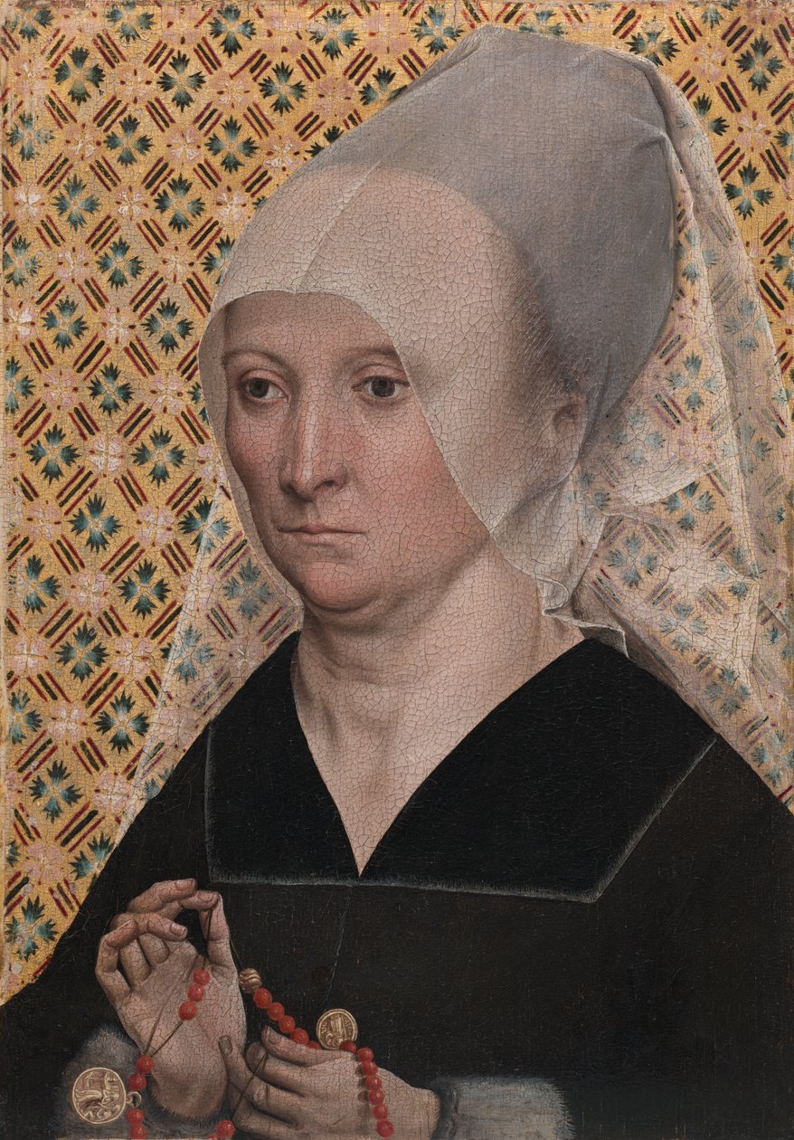 Női portré, 1490-95 körül (olaj, fa) alkotó: Master of the Holy Kinship