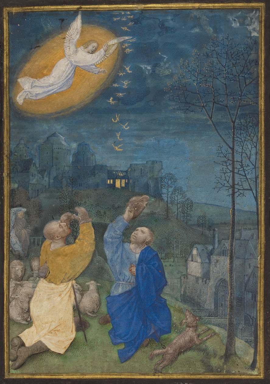 A pásztoroknak szóló bejelentés alkotó: Master of the Houghton Miniatures