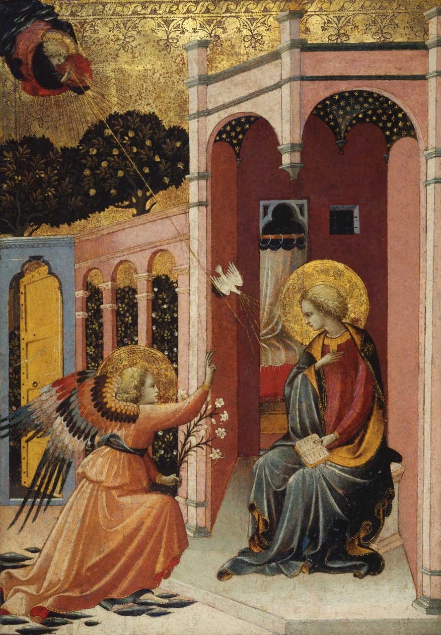 Angyali üdvözlet, Firenzei Iskola, 1430-40 körül alkotó: Master of the Judgement of Paris