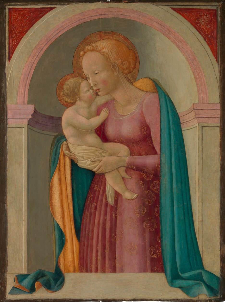 Madonna és gyermeke. alkotó: Master of the Lanckoronski Annunciation