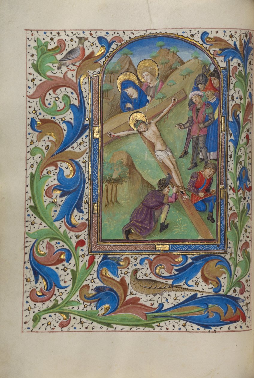 Krisztus a keresztre szegezve alkotó: Master of the Lee Hours