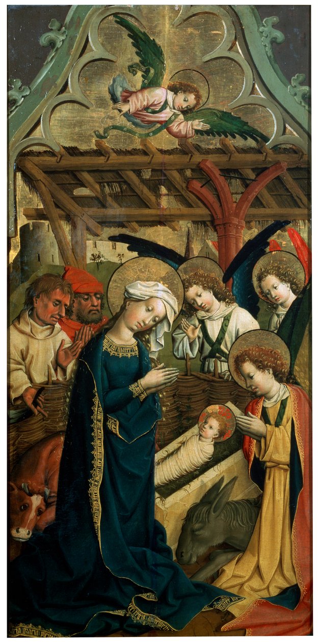 „Krisztus születése”, 1440 alkotó: Master of the Lichtenstein Castle