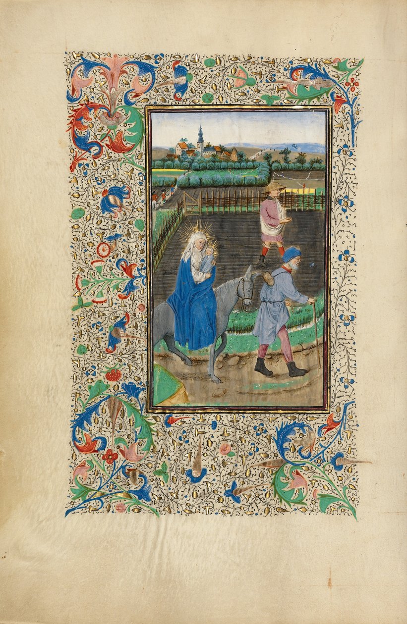 Az egyiptomi menekülés alkotó: Master of the Llangattock Hours