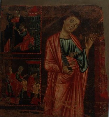 Szent Jakab (tempera a panelen) alkotó: Master of the Magdalen