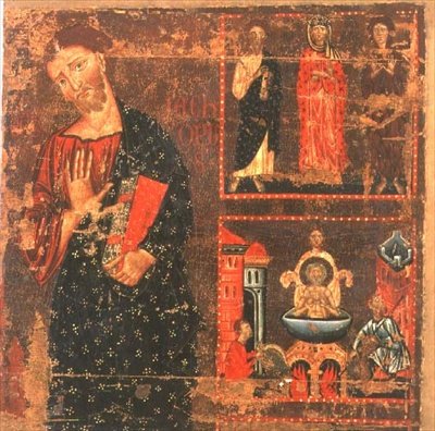 Szent János evangélista (tempera a panelen) alkotó: Master of the Magdalen