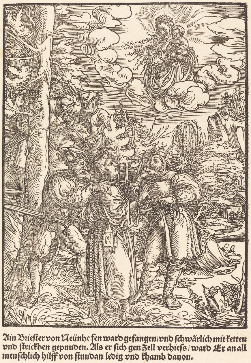 Ain Briester von Neunhe... alkotó: Master of the Miracles of Mariazell