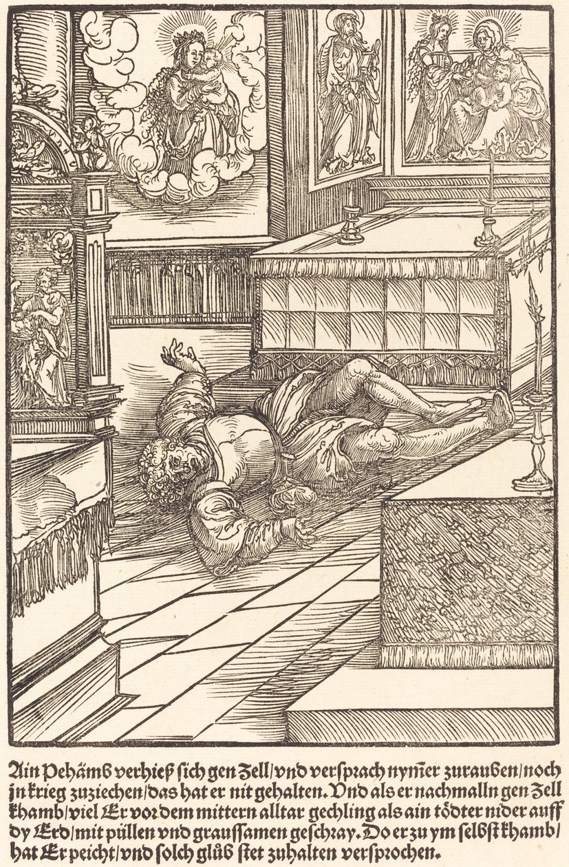 Ain Pehamss megígéri Zellnek... alkotó: Master of the Miracles of Mariazell