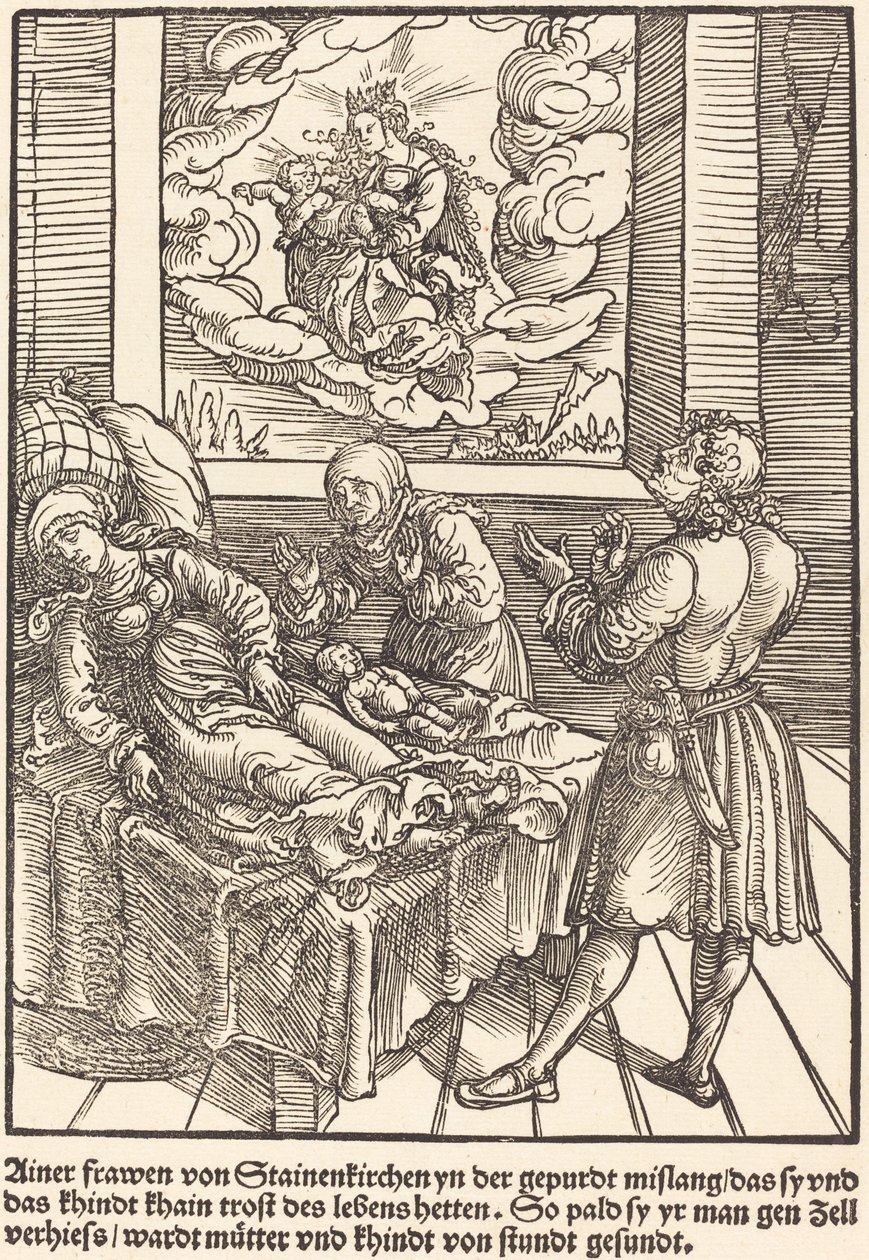 Ainer Frau von Stainerkirchen... alkotó: Master of the Miracles of Mariazell