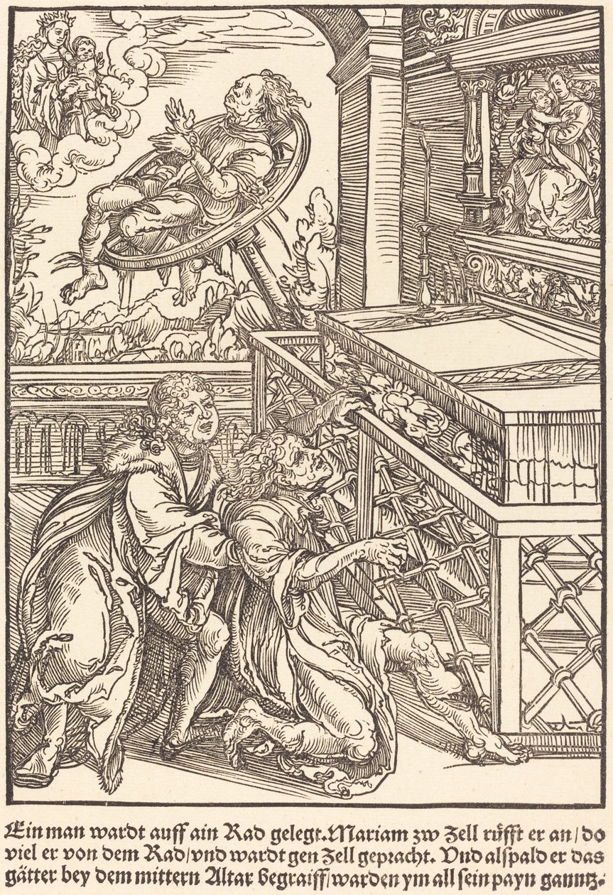 Egy férfi biciklire száll... alkotó: Master of the Miracles of Mariazell