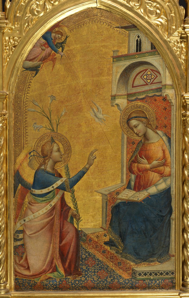 Angyali üdvözlet, 1350-75 körül (tempera a panelen) alkotó: Master of the Misericordia (attr.to)