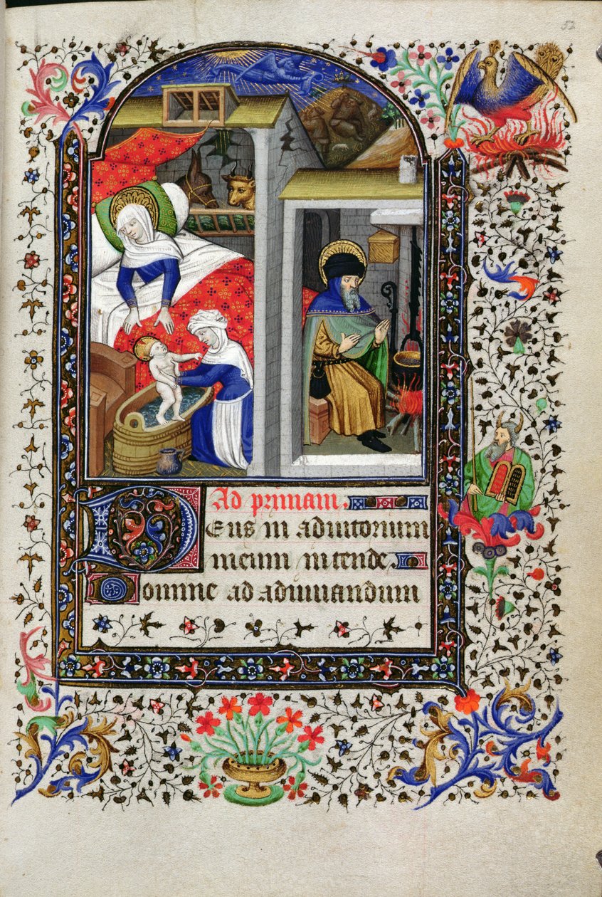 Add hozzá 18192 f.52 betlehem, az órák könyvéből, Párizs, 1435 körül alkotó: Master of the Munich Golden Legend