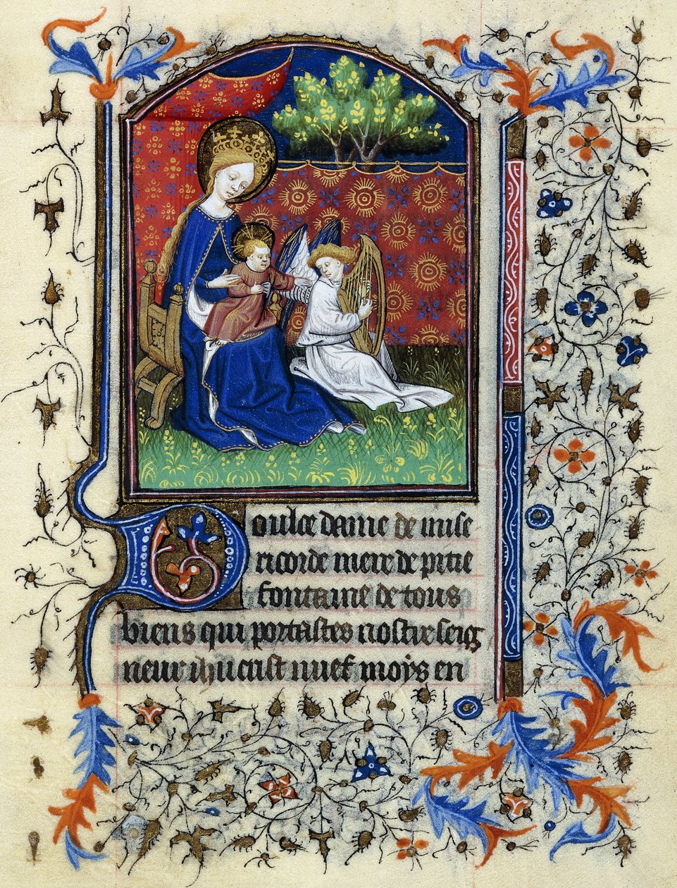 Koronás Szűz, 1430-1440 körül alkotó: Master of the Munich Golden Legend