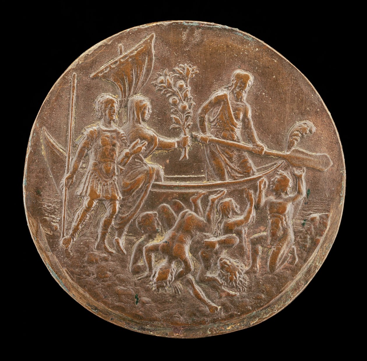 Aeneas Leszáll az alvilágba, 15. század negyedik negyede. alkotó: Master of the Orpheus Legend