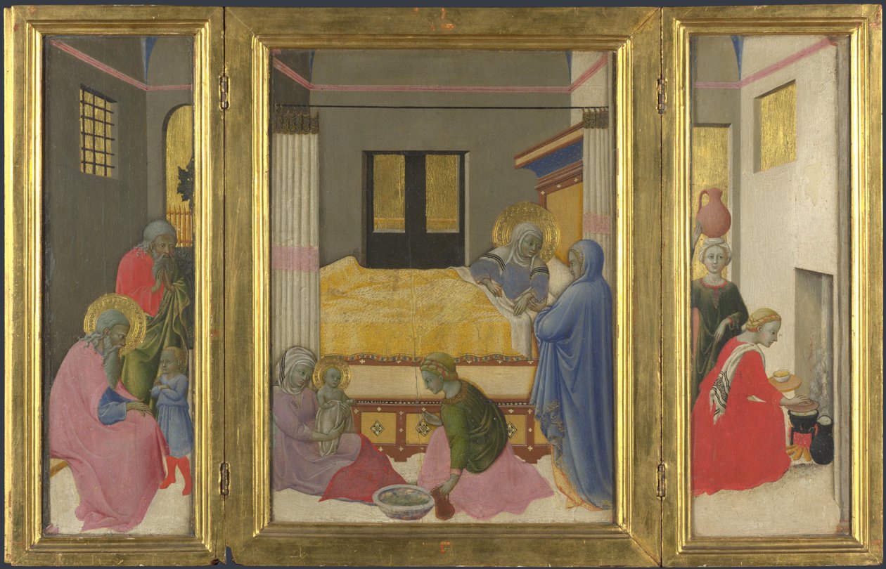 A Szűz születése, c. 1440 alkotó: Master of the Osservanza
