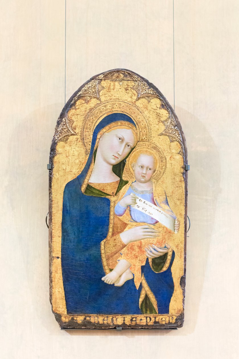 Madonna és gyermeke, Maestro della Madonna di palazzo Venezia, Siena, a 14. század első felében, az ókori művészet nemzeti galériája, Róma, Olaszország alkotó: Master of the Palazzo Venezia Madonna