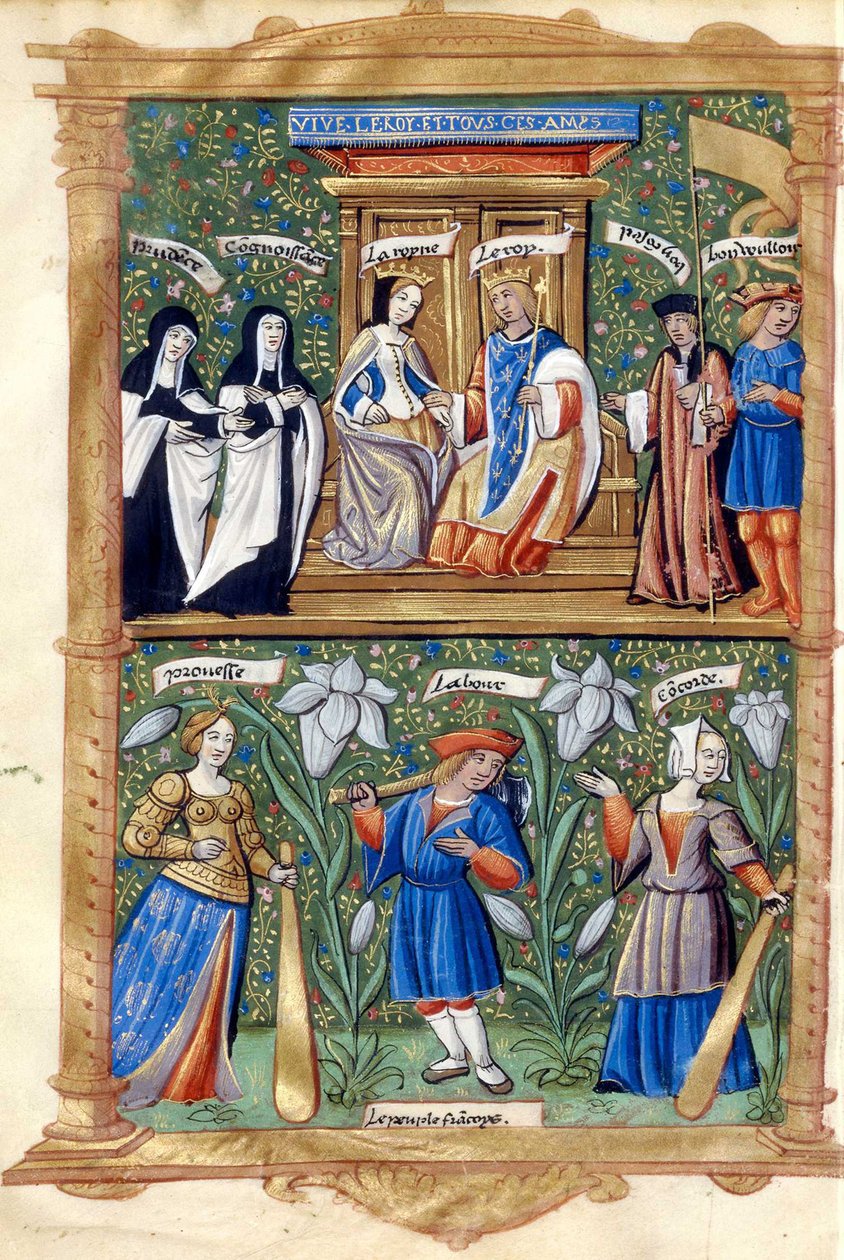 BNF Fr5750 f40 - Madame Claude Royne de France koronázása és bevonulása alkotó: Master of the Paris Entries