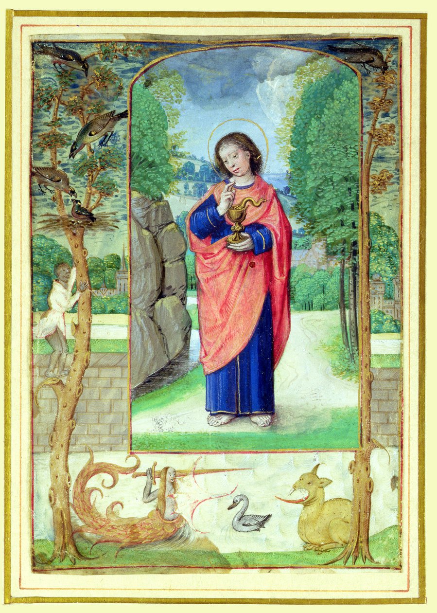 Szent János evangélista, az Órák könyvéből alkotó: Master of the Prayerbook