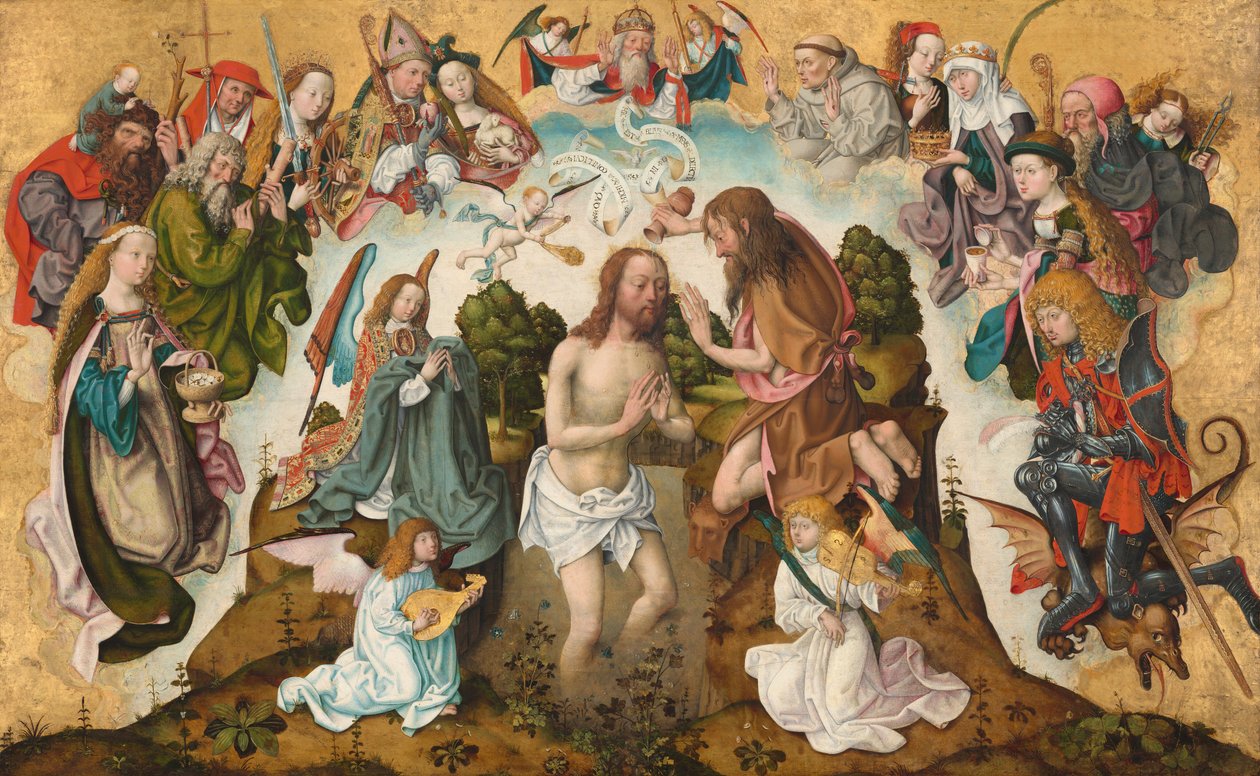 Krisztus keresztsége alkotó: Master of the Saint Bartholomew Altar