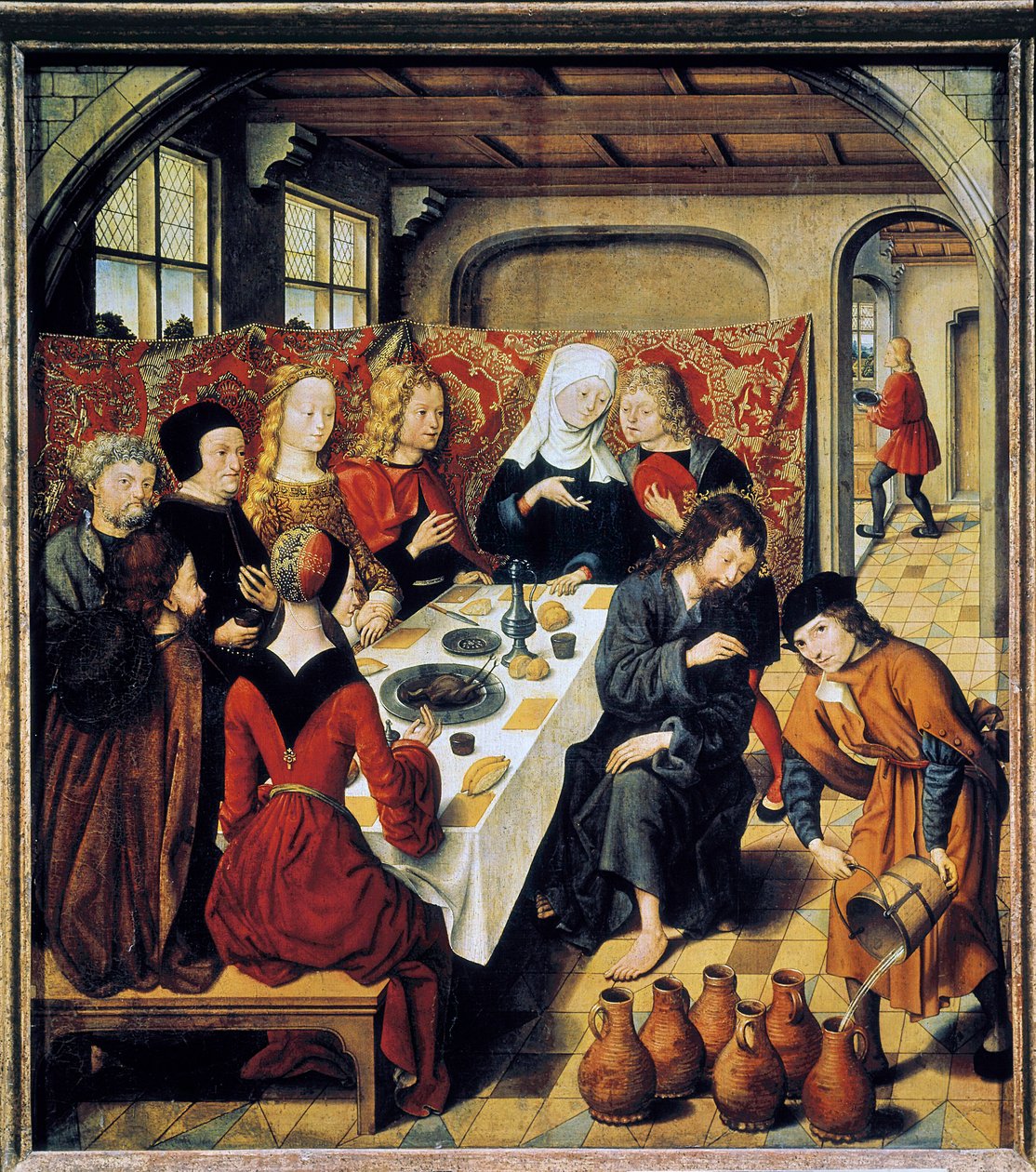 ""a kánai esküvő"" Szent Barthelemy-oltár mesterének festménye (XVI. század) (ec.flam.) Laeken. Királyi Szépművészeti Múzeumok alkotó: Master of the Saint Bartholomew Altarpiece