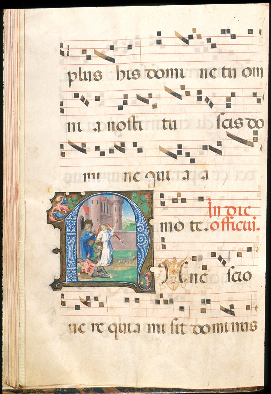 Szent Péter börtönből szabadult, f.58v fokozatos, 15. század végi (tinta, tempera és aranylevél pergamen) alkotó: Master of the Saluces Hours (attr. to)