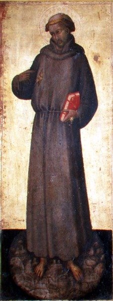 Szent Ferenc (tempera, tábla) alkotó: Master of the Straus Madonna