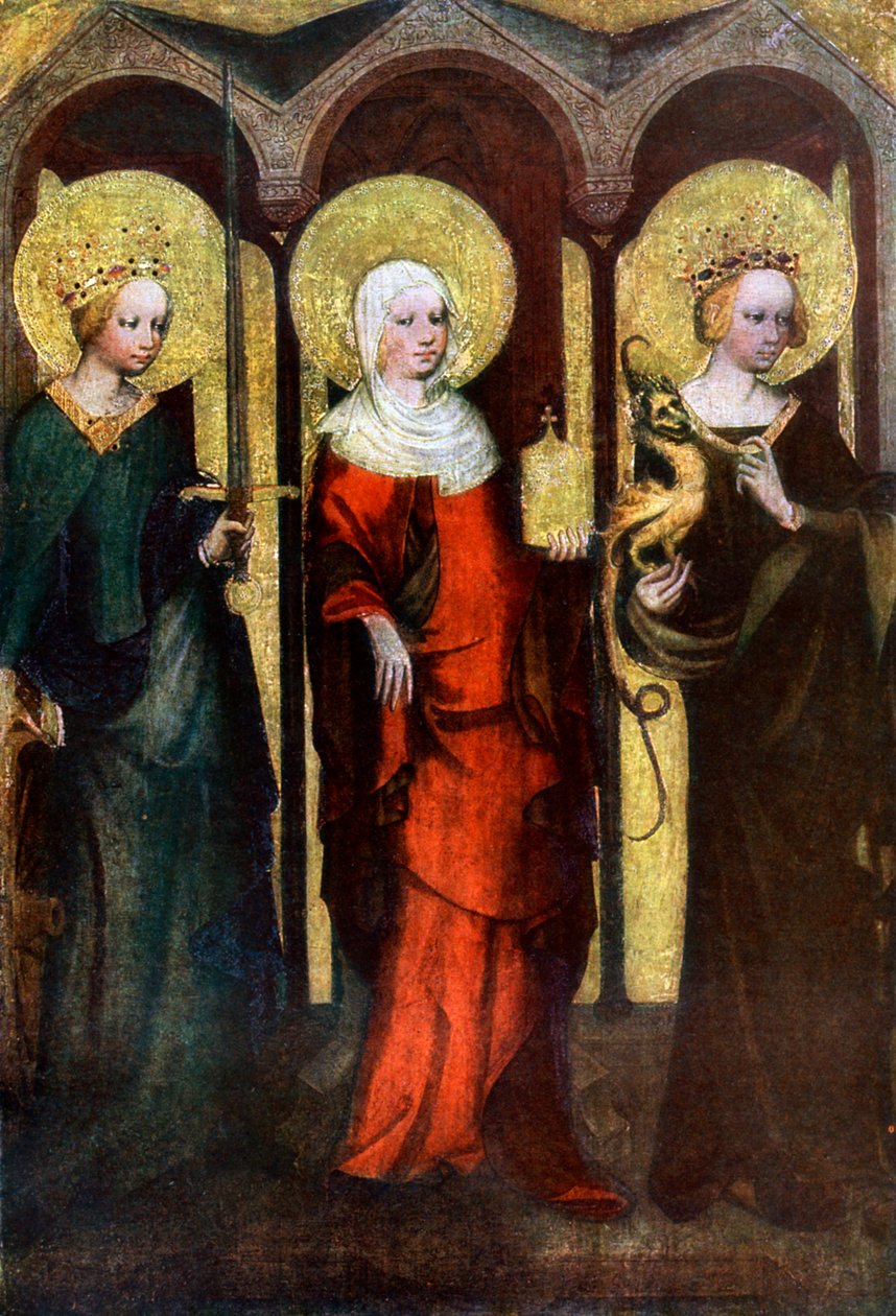 Festmény a Trebon-oltár hátoldalán, c1380 1955. alkotó: Master of the Trebon Altarpiece