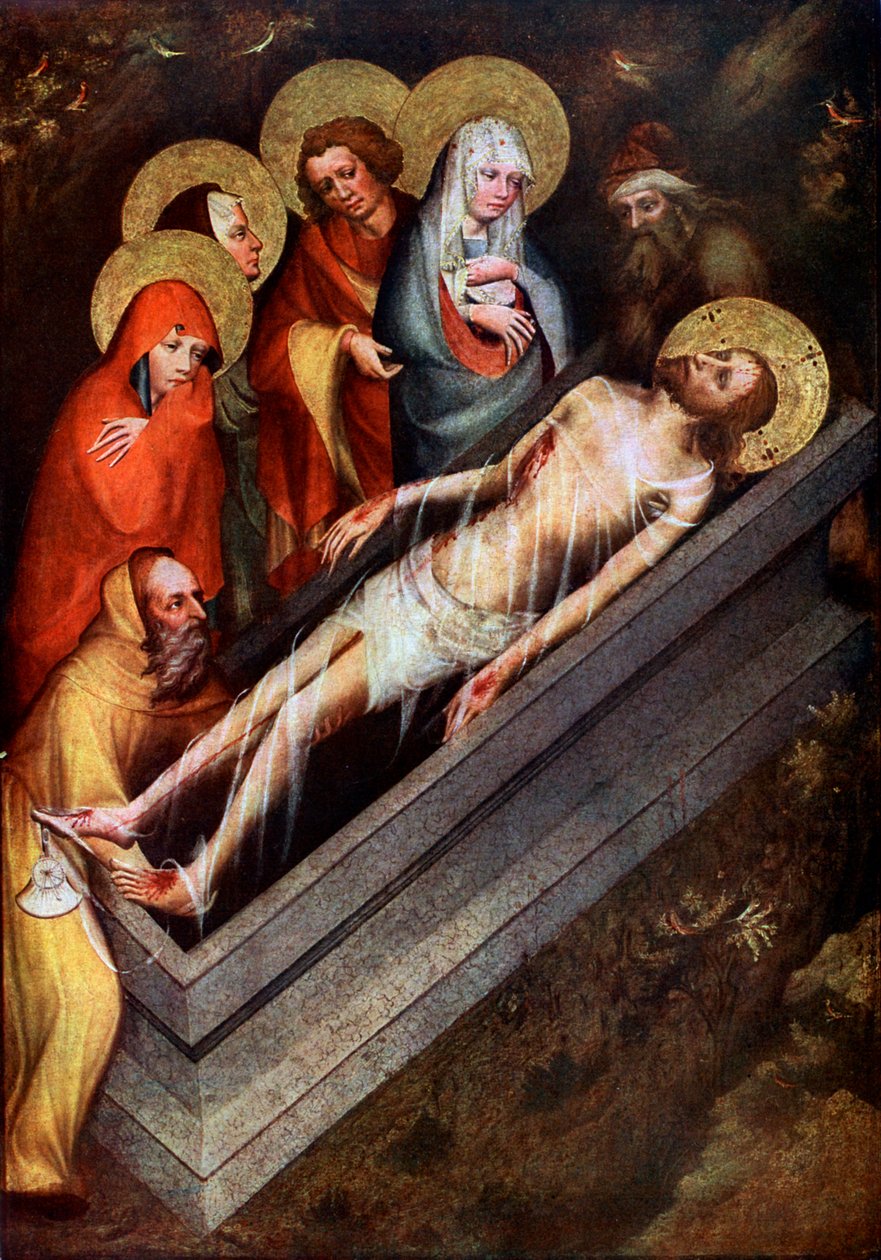 Krisztus sírja, a treboni oltárkép mestere, 1380 körül, 1955 alkotó: Master of the Trebon Altarpiece
