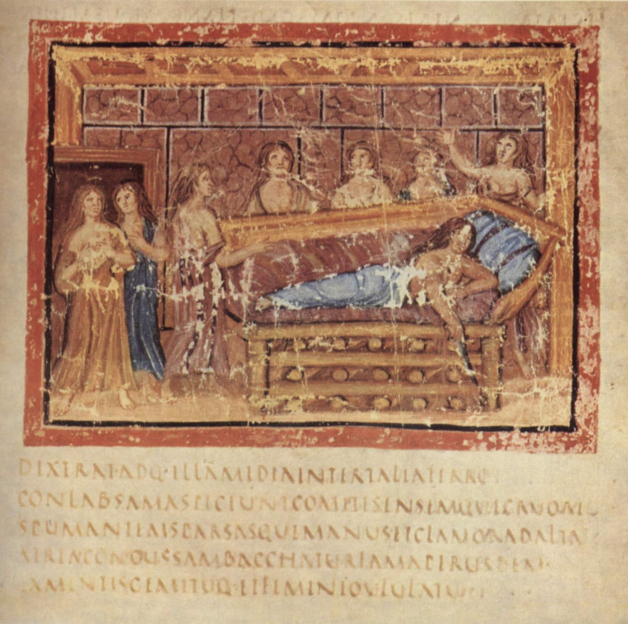 Dido halála, körülbelül 400 alkotó: Master of the Vatican Vergil