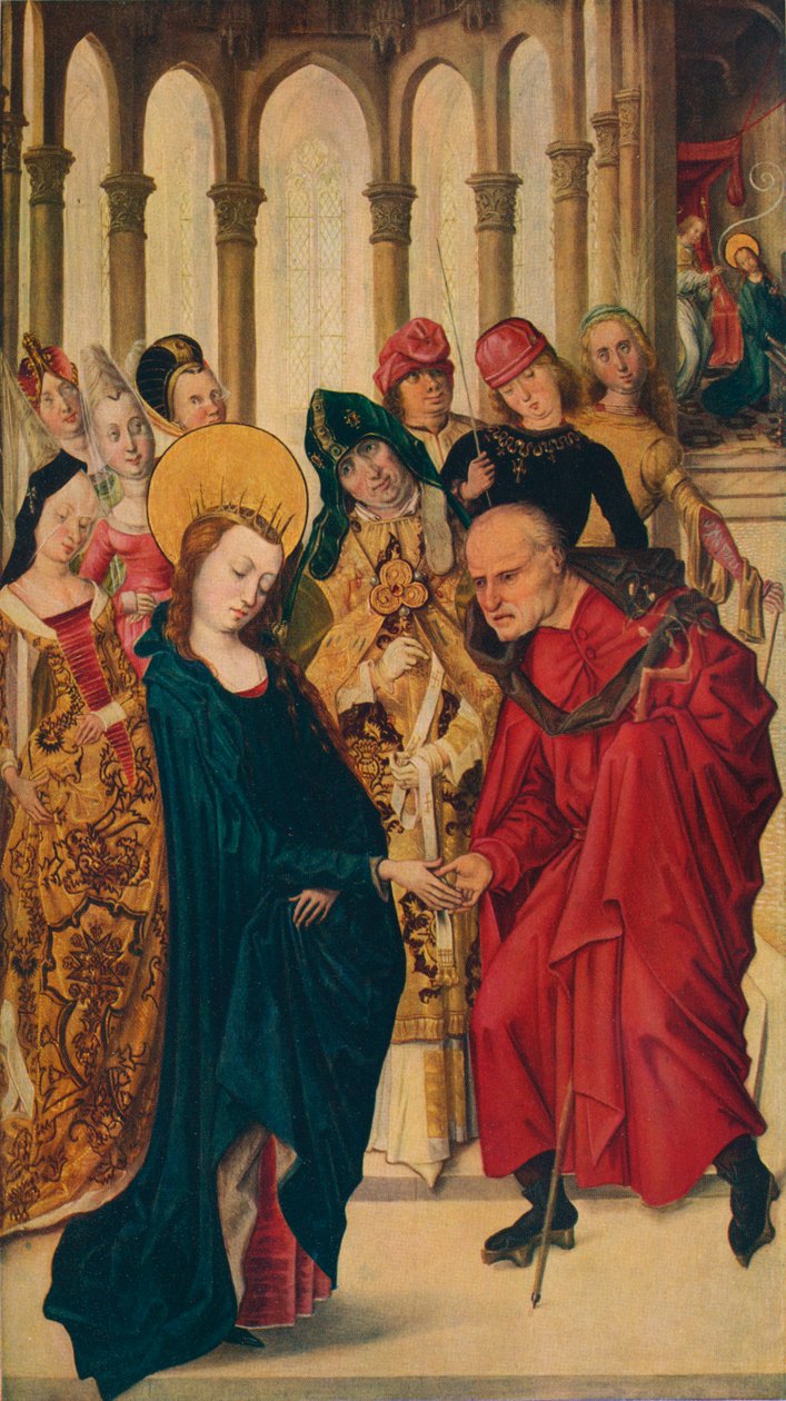 „A Szűz házassága”, 15. század alkotó: Master of the View of Ste