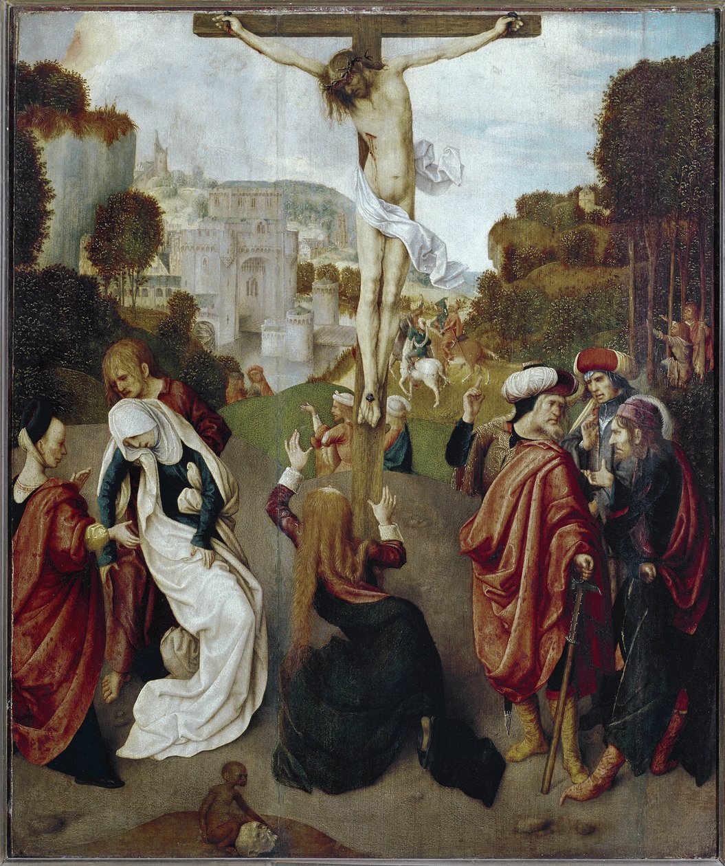 Keresztre feszítés (olaj, fa, 1483-1498 körül) alkotó: Master of the Virgo Inter Virgines